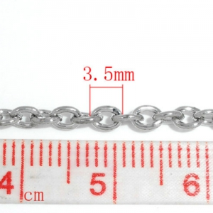 Цепочка металлическая 3.5х2.5мм, цена за 10см.