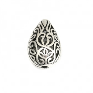 Бусина металлическая ажурная 17х11мм, цена за 1шт.