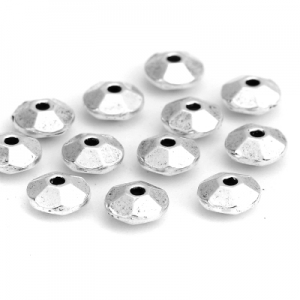 Бусина металлическая 6х3мм, цена за 10шт.