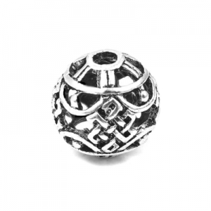 Бусина металлическая ажурная 11мм, цена за 1шт.