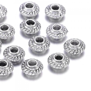 Бусина металлическая 5х3мм, цена за 10шт.