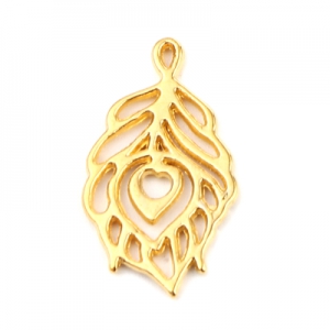 Подвеска позолоченная 22х13мм, цена за 1шт.