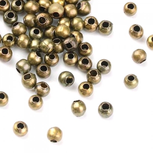 Бусина бронзовая 3мм (Китай), цена за 20шт.