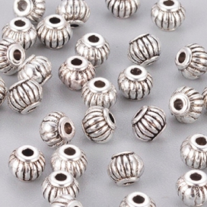 Бусина металлическая 5х4мм, цена за 10шт.